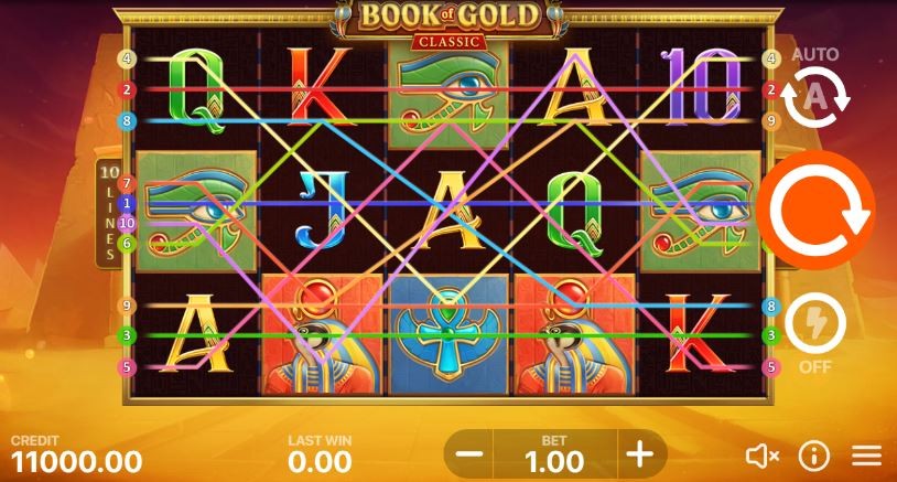 Book of Gold paylines