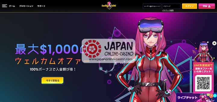 Bonuses offered by Lucky Niki Casino