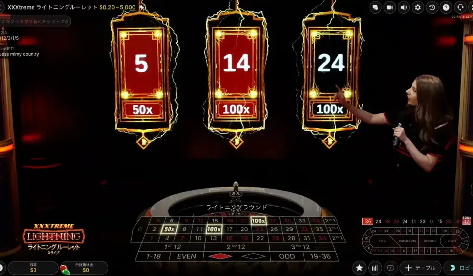 ライブオンラインルーレット